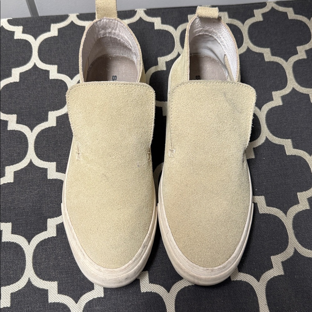 SeaVees Women’s Slip-On Sneaker in Light Beige Suede